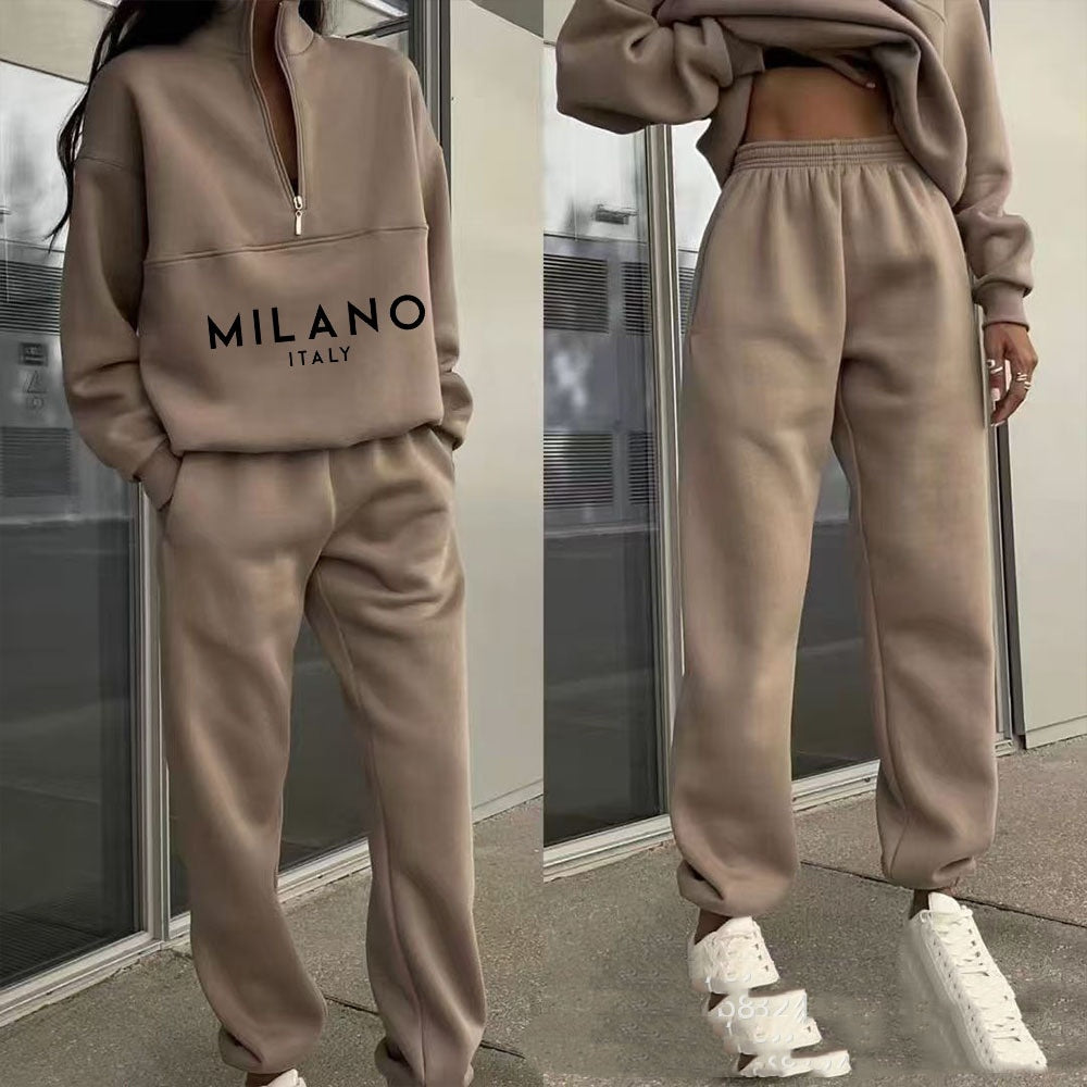 Hoodie Suit Women's Fashion Printed