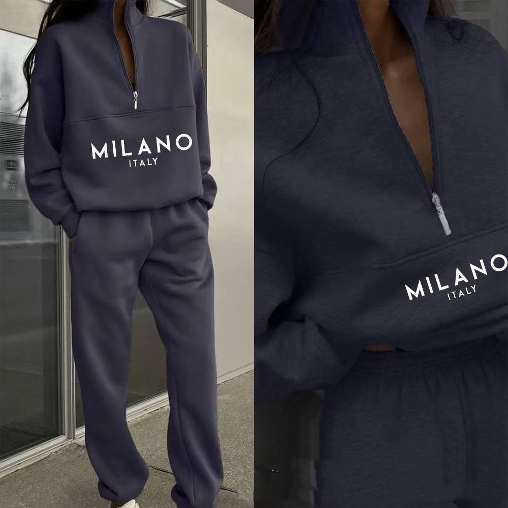Hoodie Suit Women's Fashion Printed