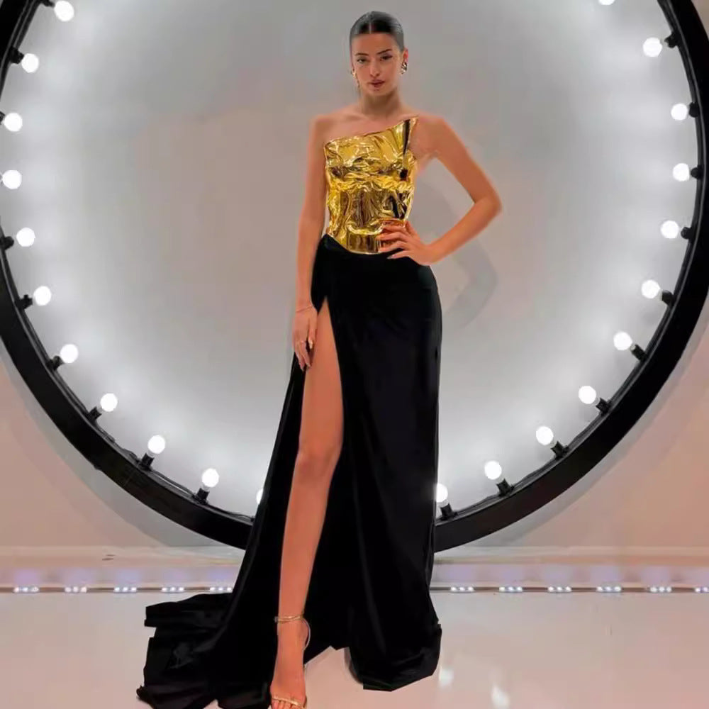 Dress Two-piece Set Sexy Lacing Backless Light