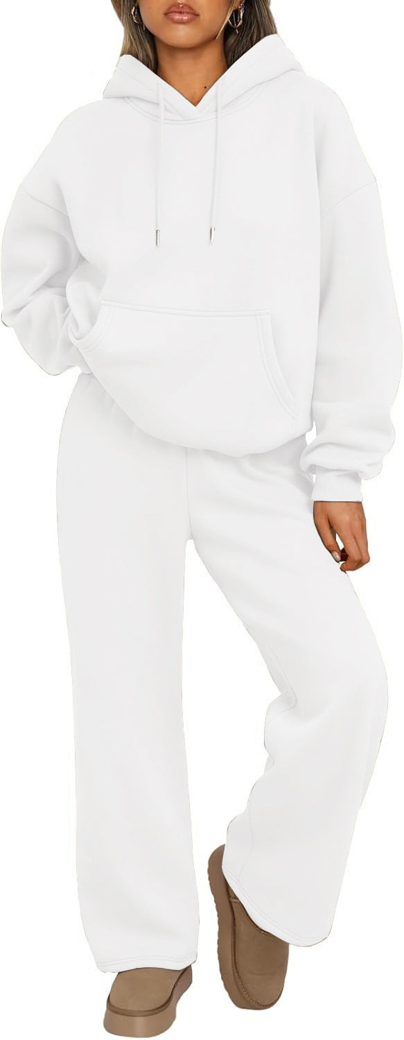 Set 2- Piece Autumn And Winter Casual Hooded Sweatshirt
