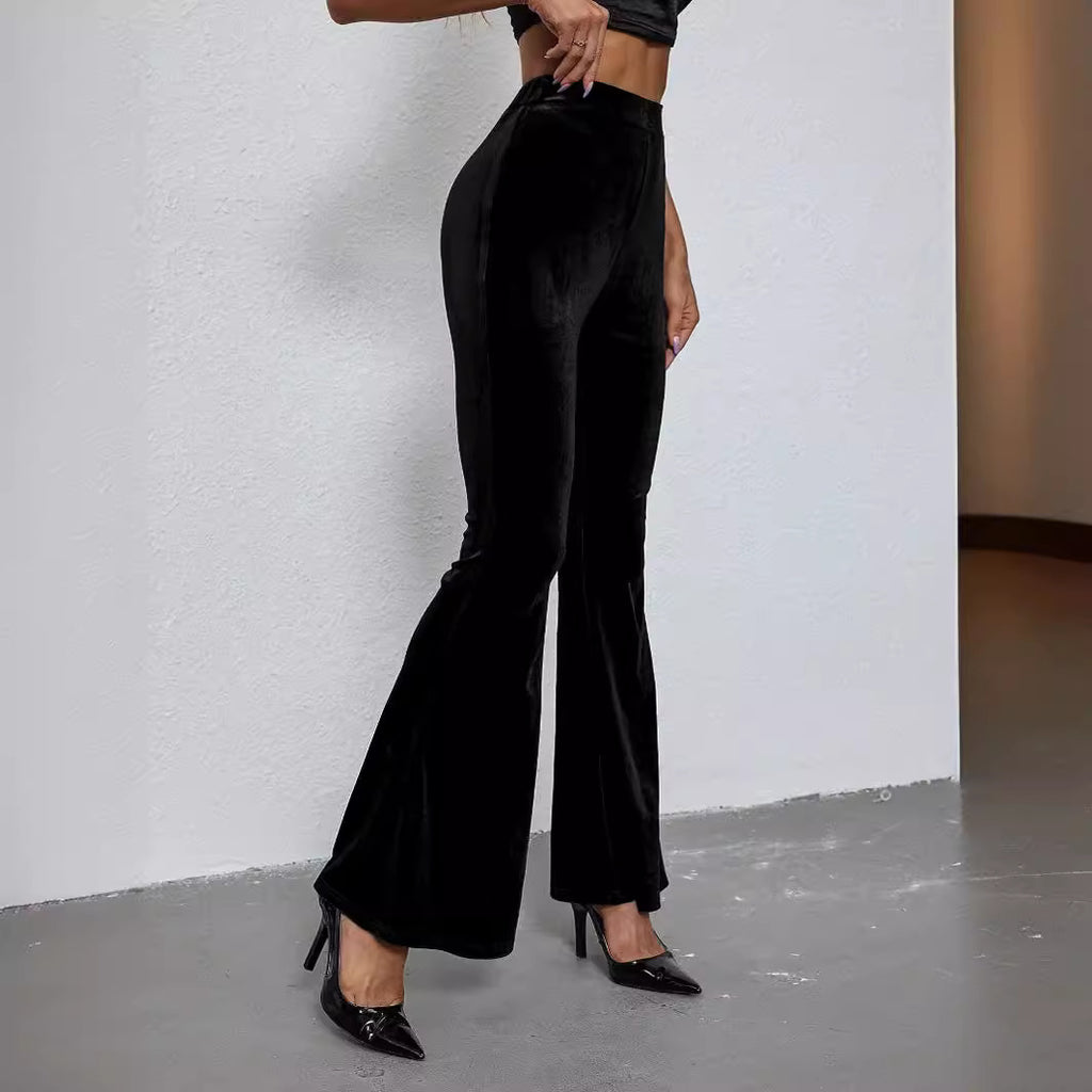 Pants Women's Fashion Sexy Slim Solid Color