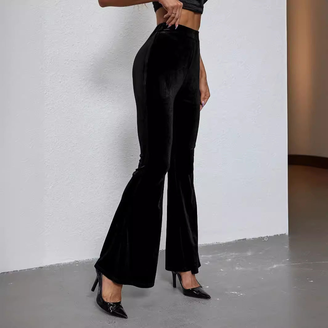 Pants Women's Fashion Sexy Slim Solid Color