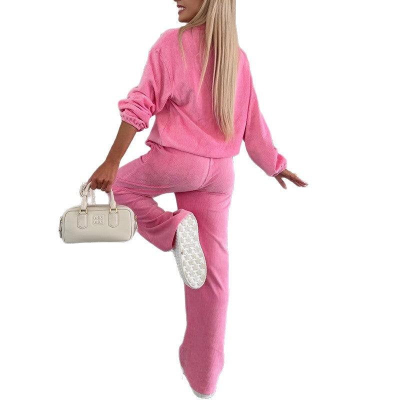 Set 2-Piece Solid Color Long