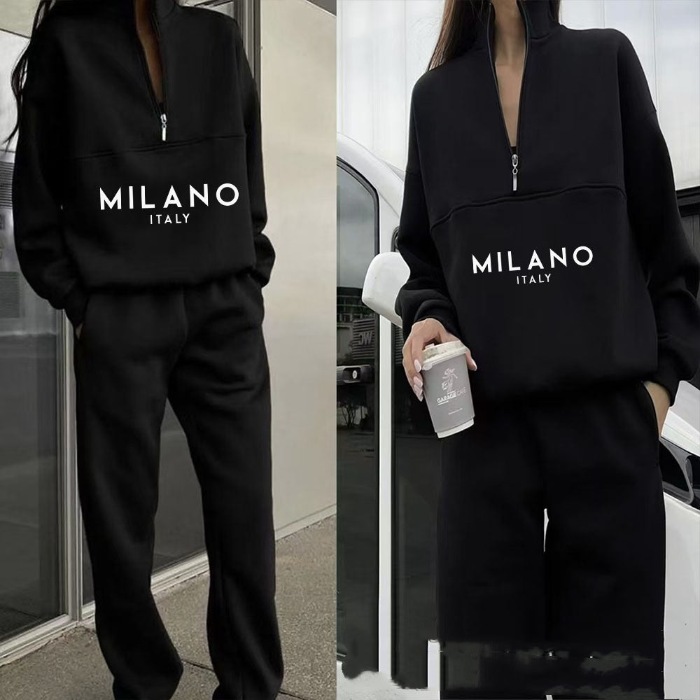 Hoodie Suit Women's Fashion Printed