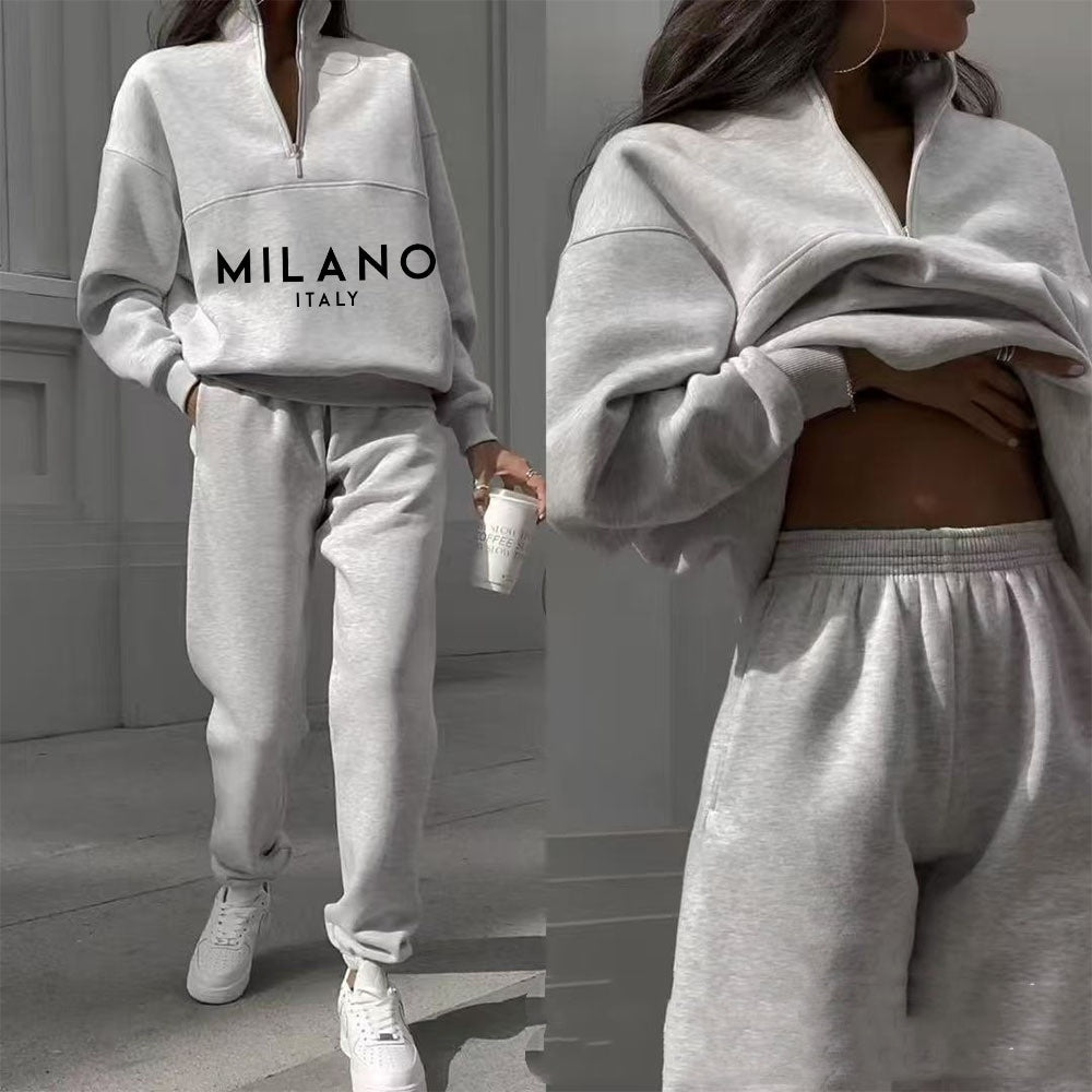Hoodie Suit Women's Fashion Printed