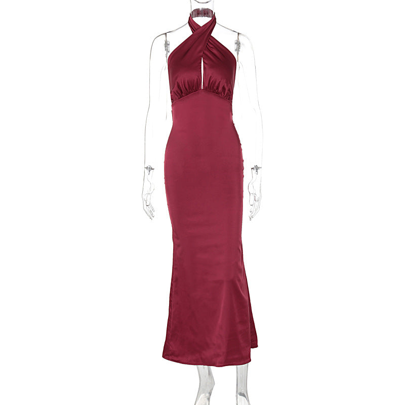 DressFashion Elegant Backless Sleeveless