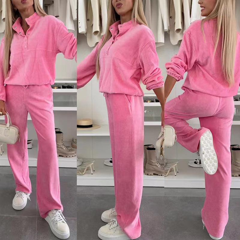 Set 2-Piece Solid Color Long